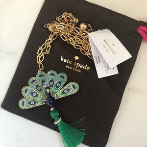 Kate Spade peacock pendant necklace